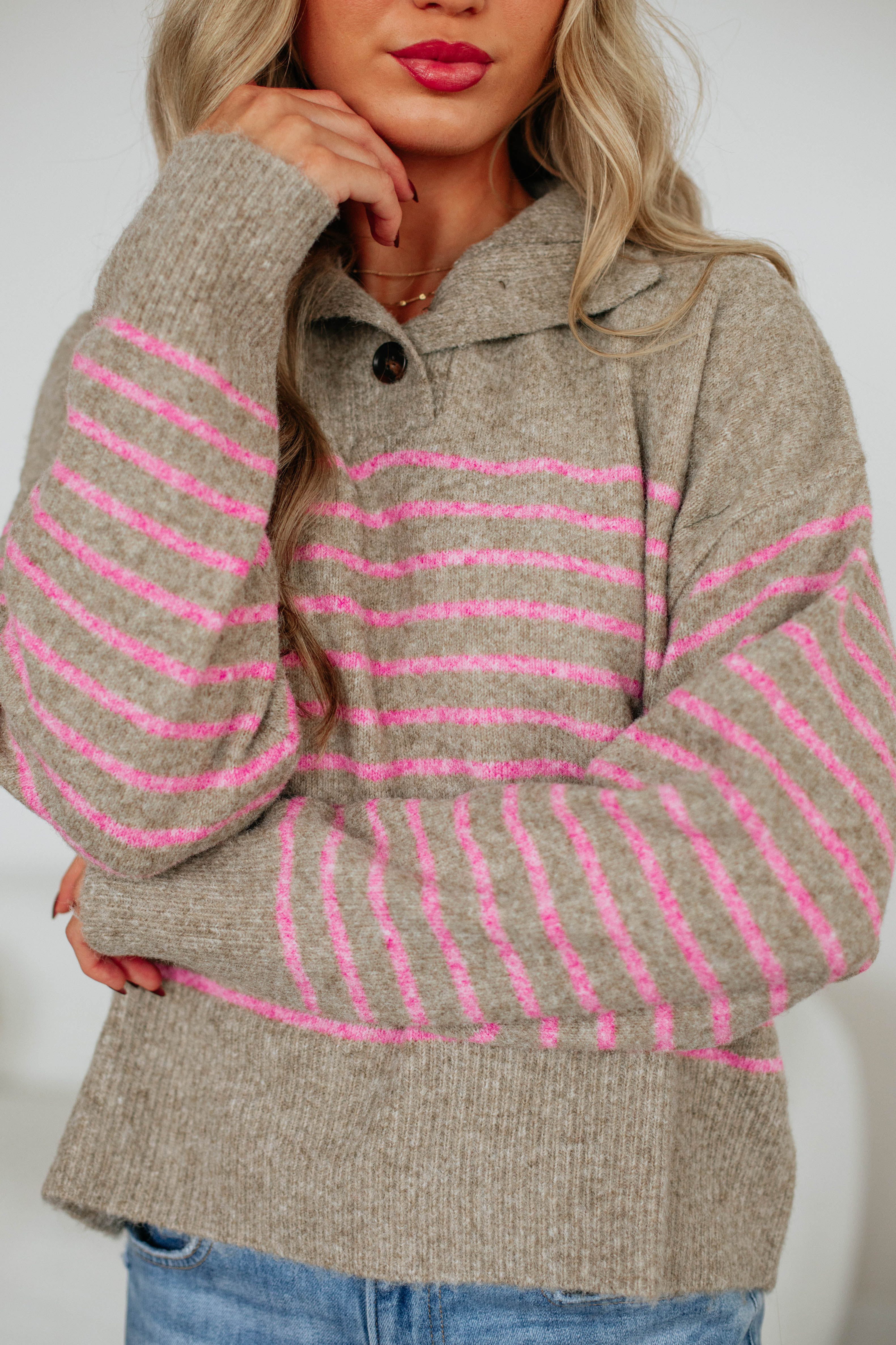 Tristen Striped Pullover