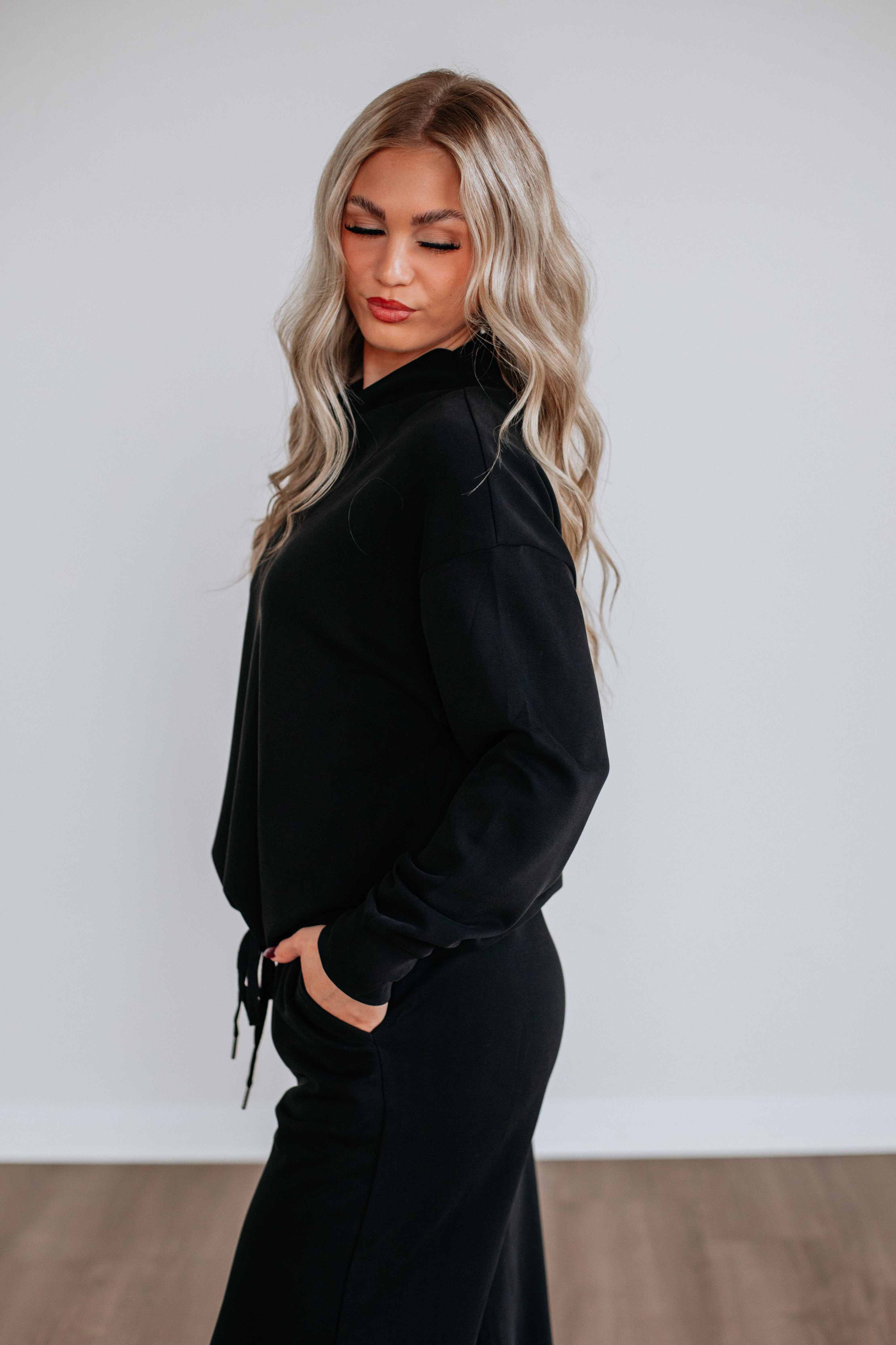 Teleri Lounge Top - Washed Black