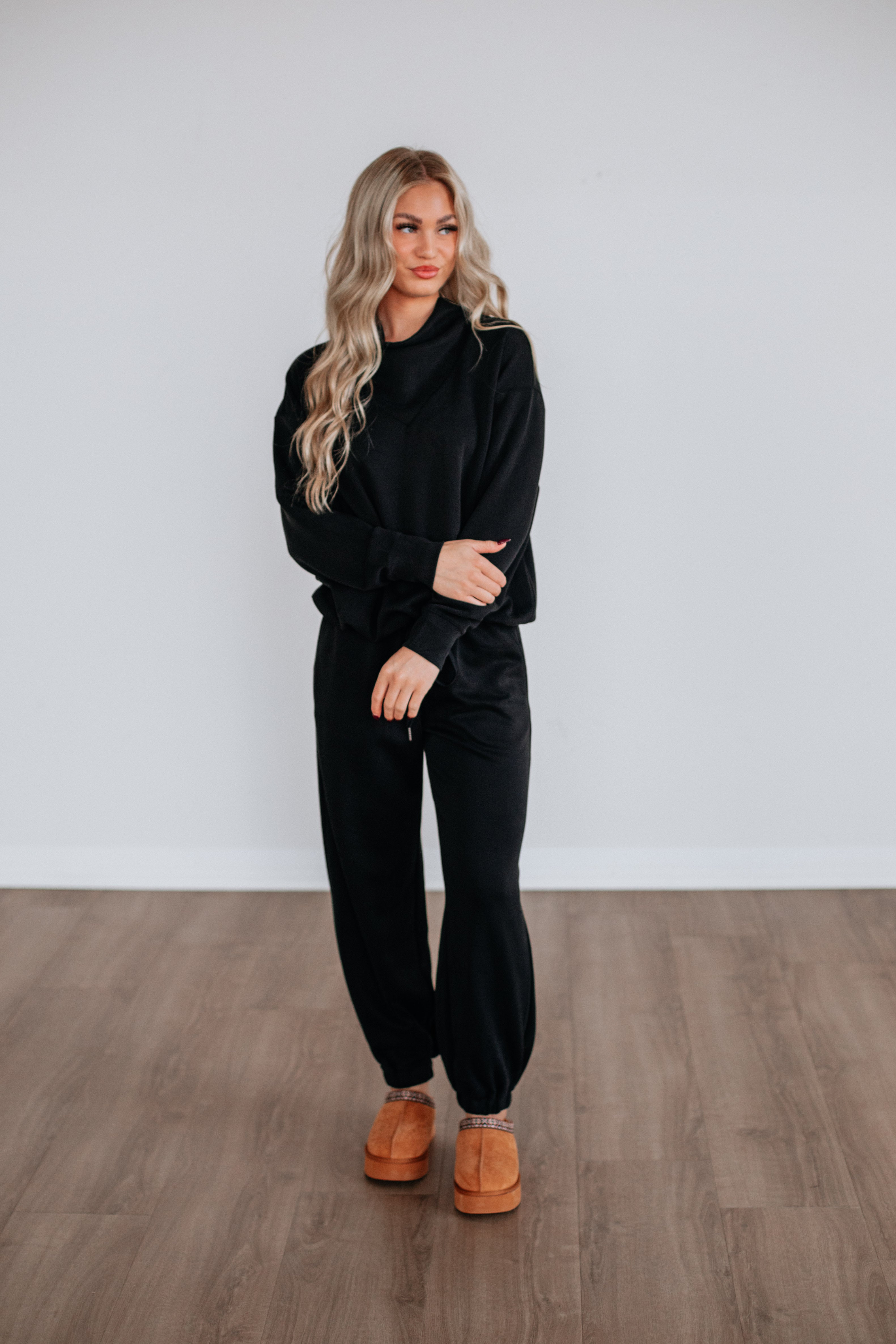 Teleri Lounge Top - Washed Black