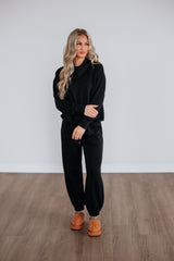 Teleri Lounge Top - Washed Black