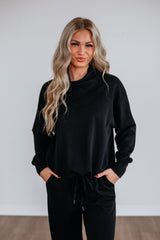 Teleri Lounge Top - Washed Black