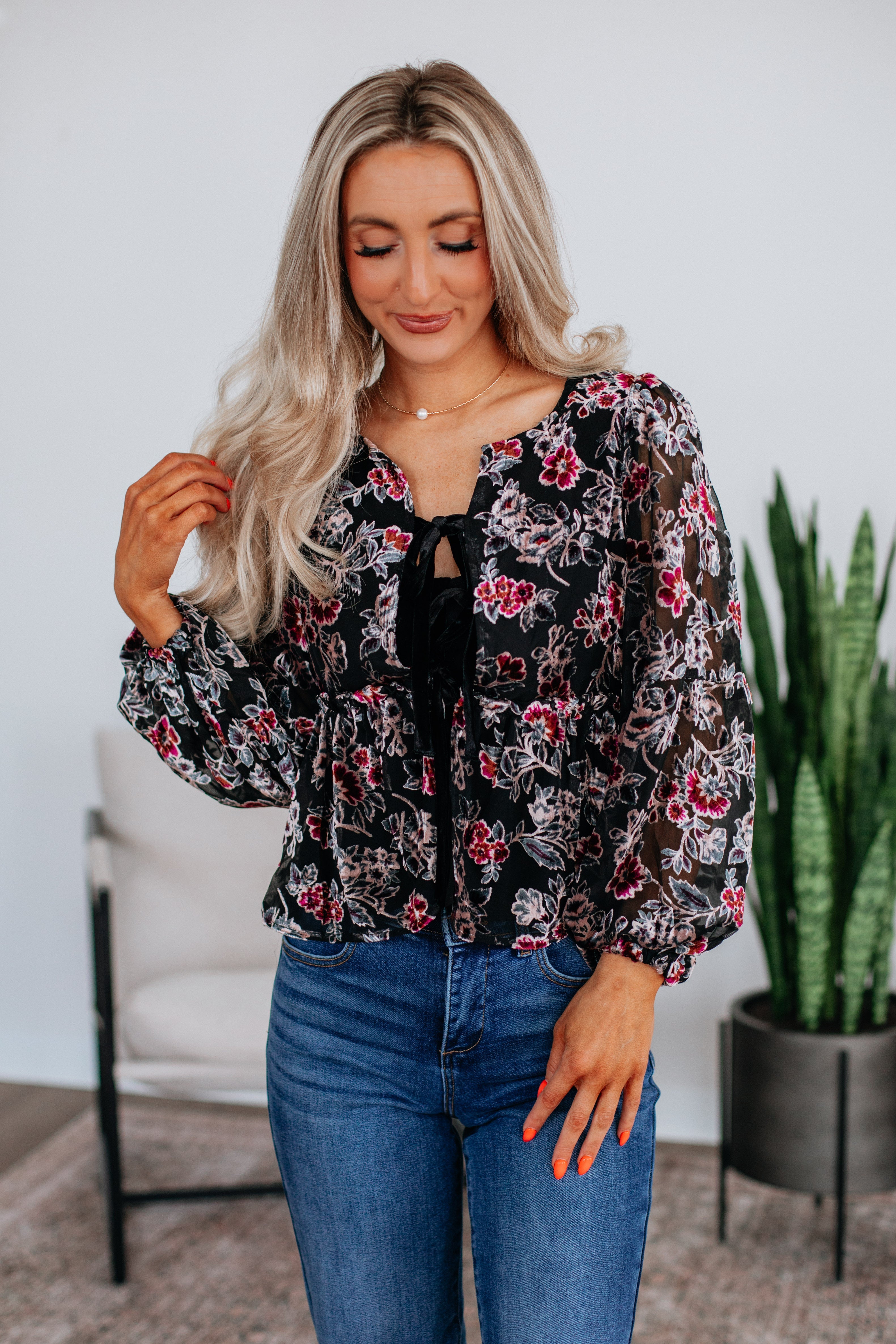 Lesa Floral Top