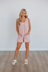 Kearney Short Overalls - Dusty Pink