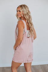 Kearney Short Overalls - Dusty Pink