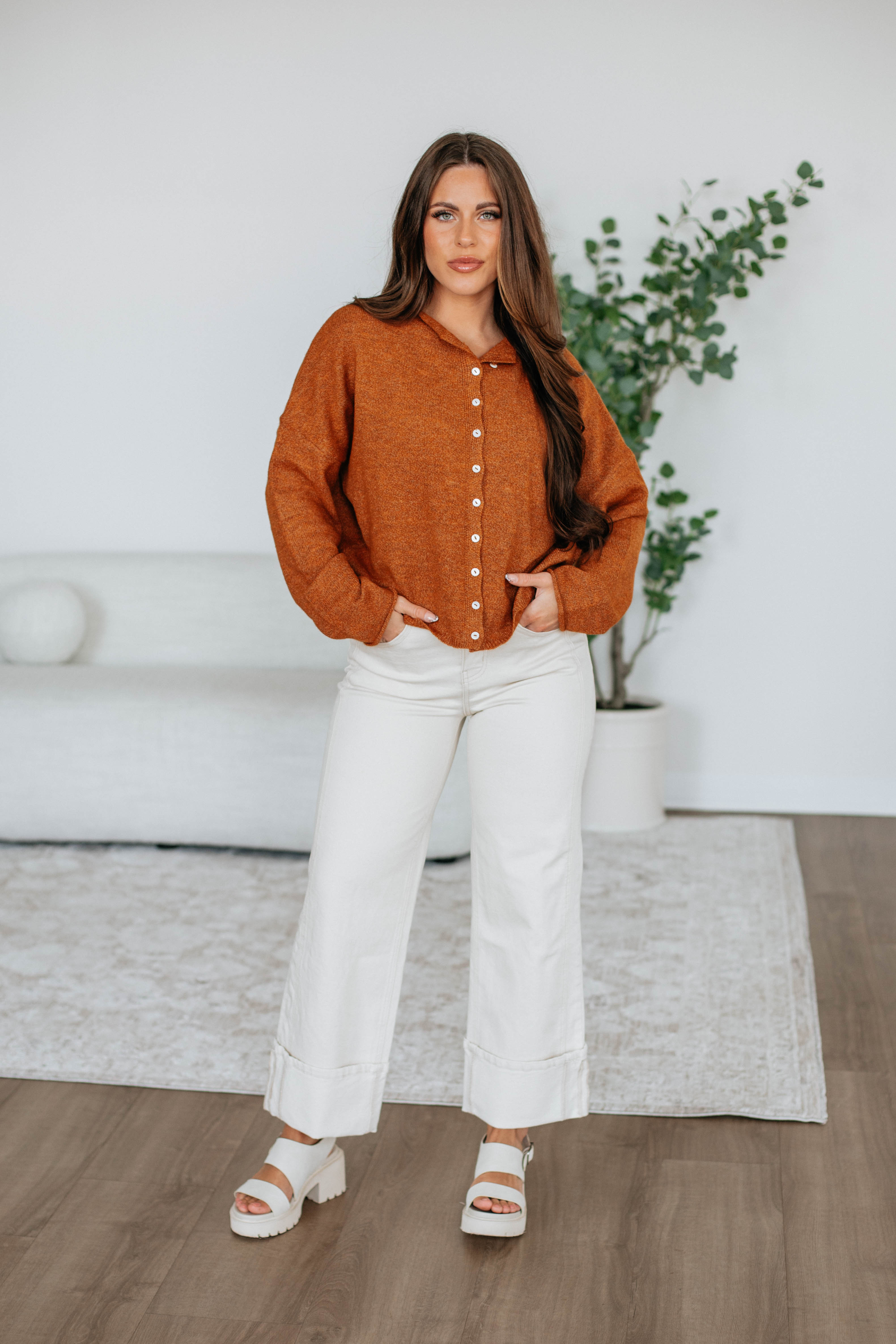 Brooke Cardigan - Rust