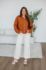 Brooke Cardigan - Rust