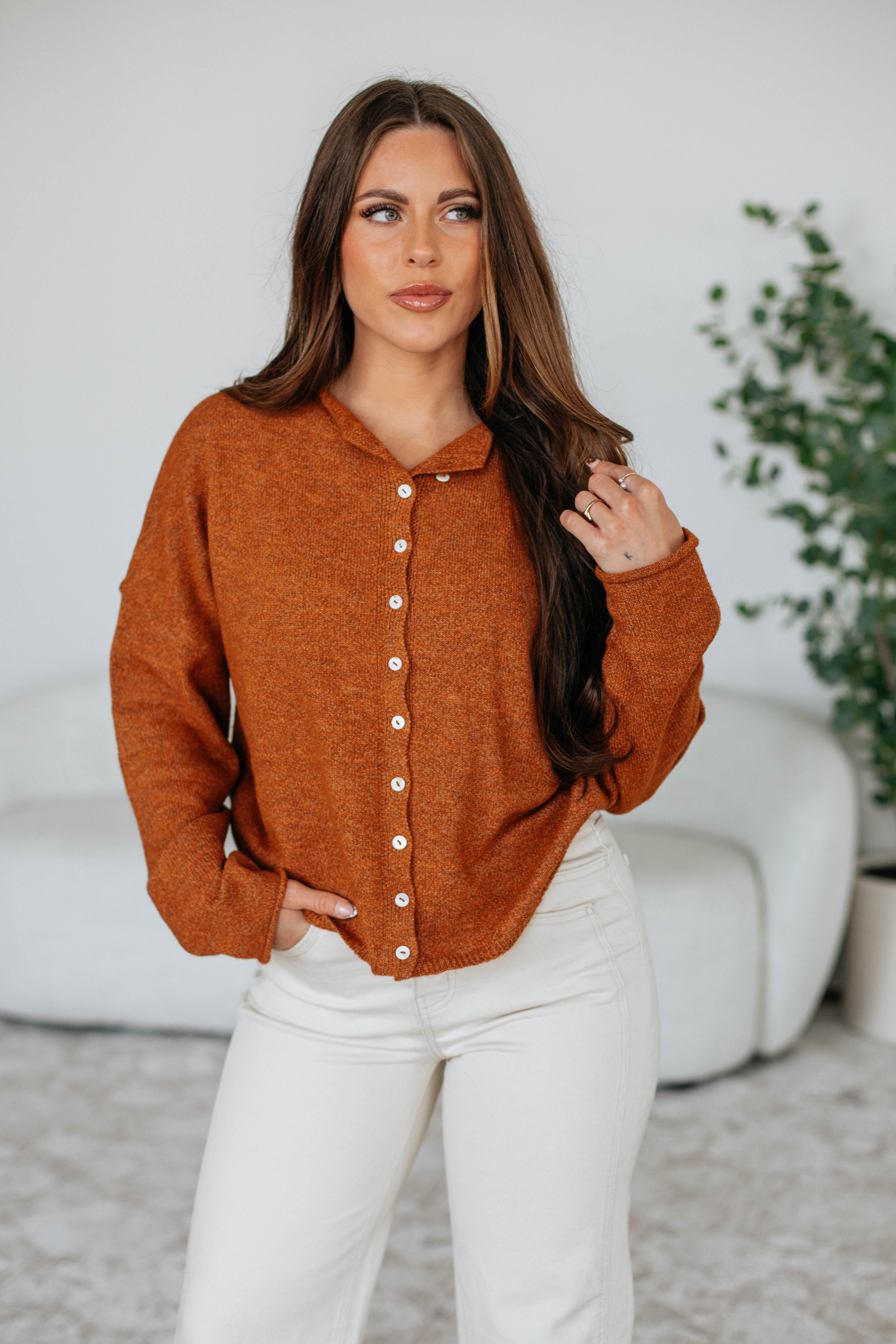 Brooke Cardigan - Rust