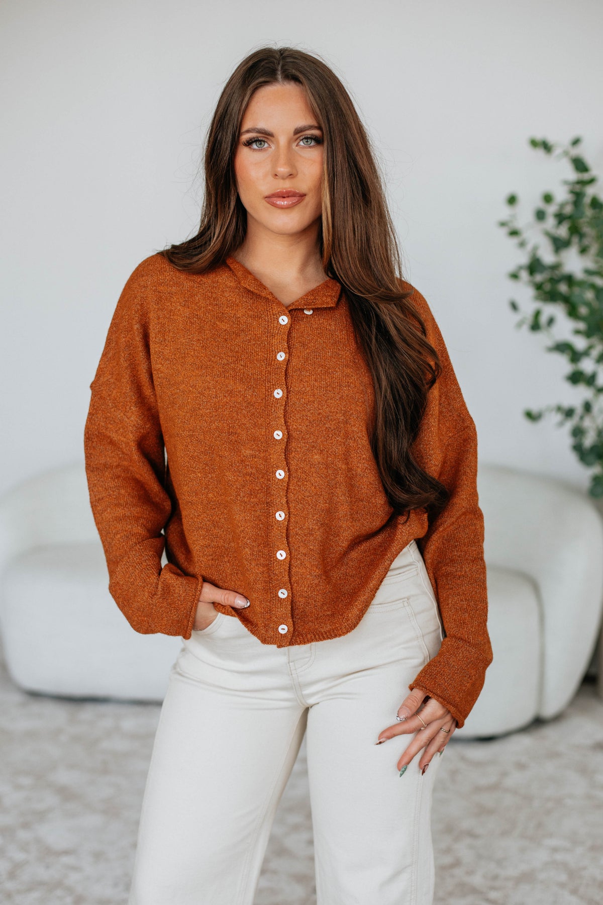 Brooke Cardigan - Rust