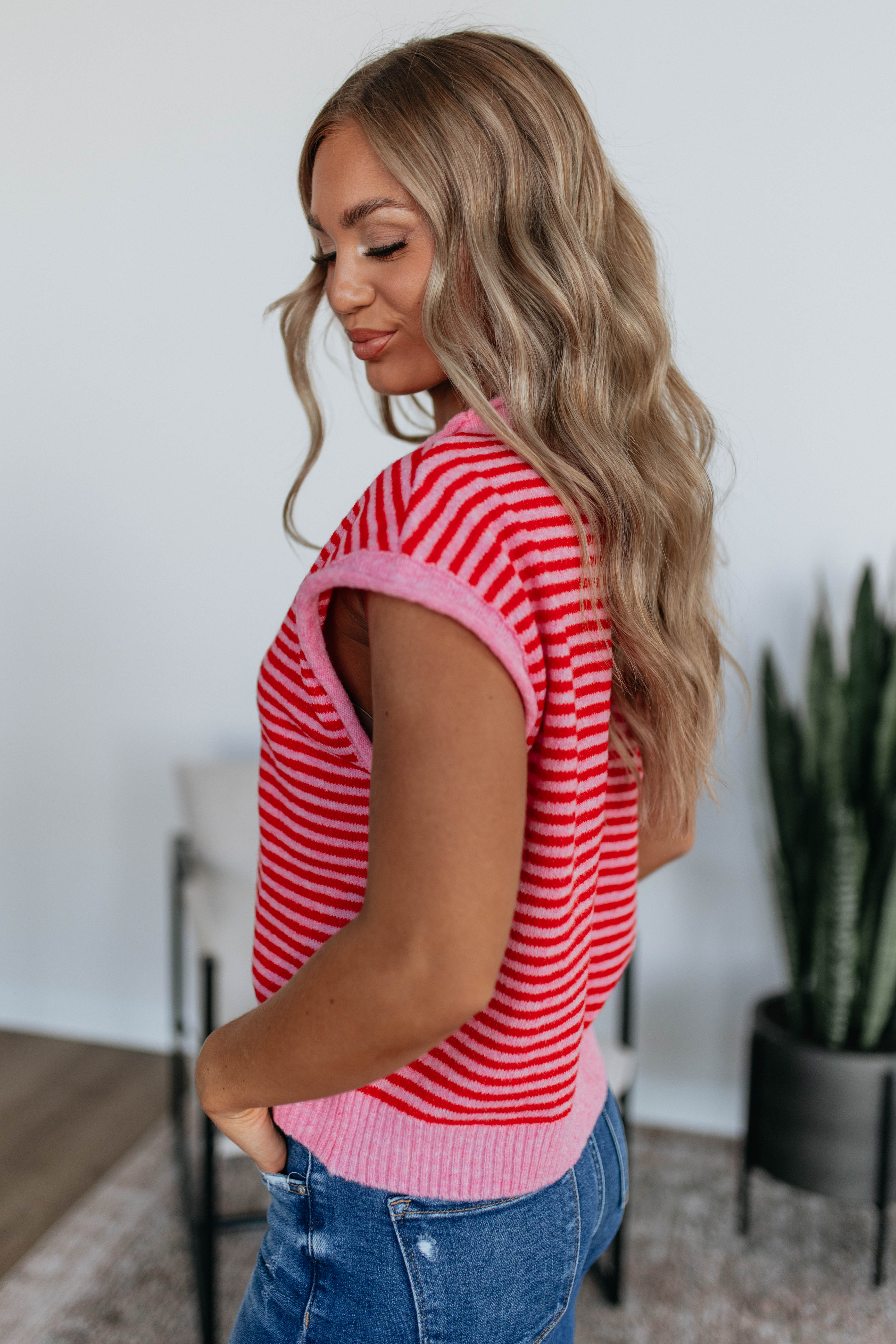 Amelia Striped Cardigan Top