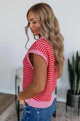 Amelia Striped Cardigan Top