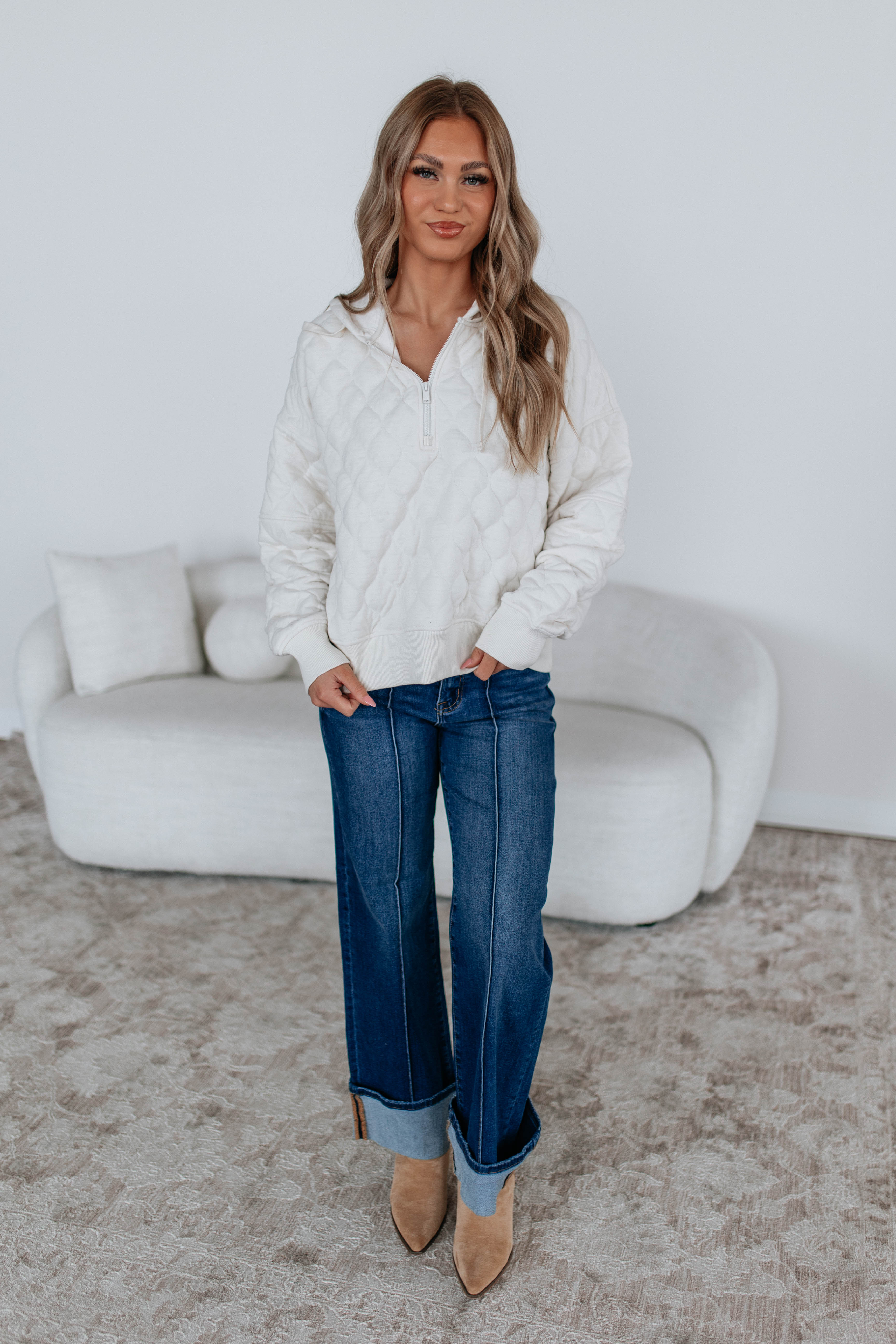 Maydee Quilted Pullover