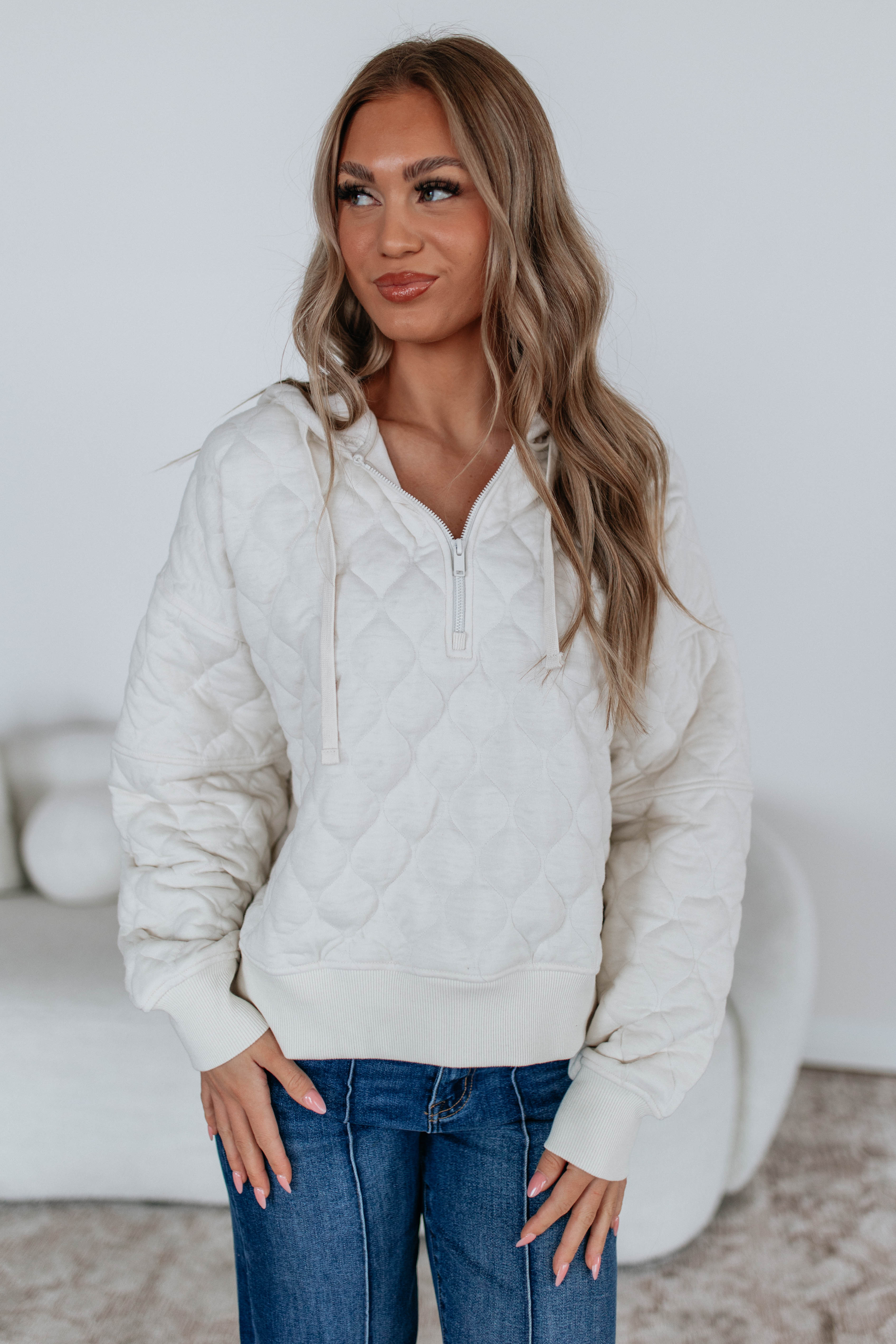 Maydee Quilted Pullover