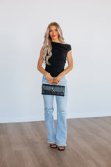 Asha Clutch Crossbody - Black