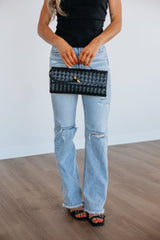 Asha Clutch Crossbody - Black