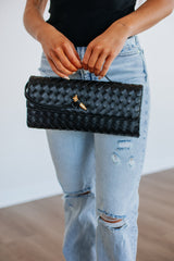 Asha Clutch Crossbody - Black