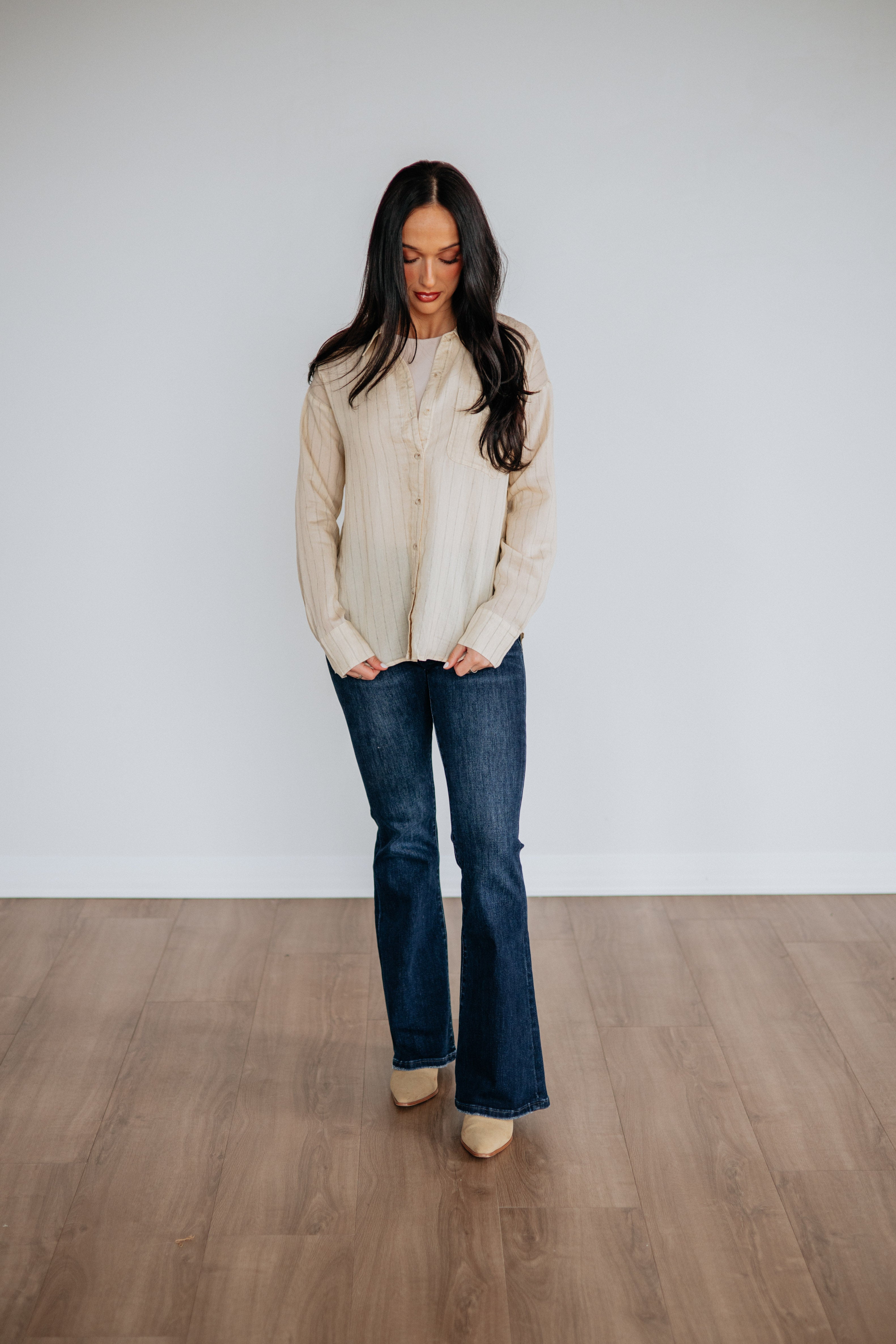 Lieza Striped Button Down